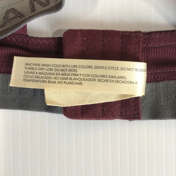 Lucky Brand Purple and Gray Ribbed Bra - Size Large - Picture 4 of 5